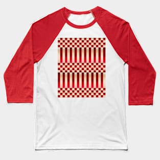 Flesh and Blood (Checkers and Stripes) Baseball T-Shirt